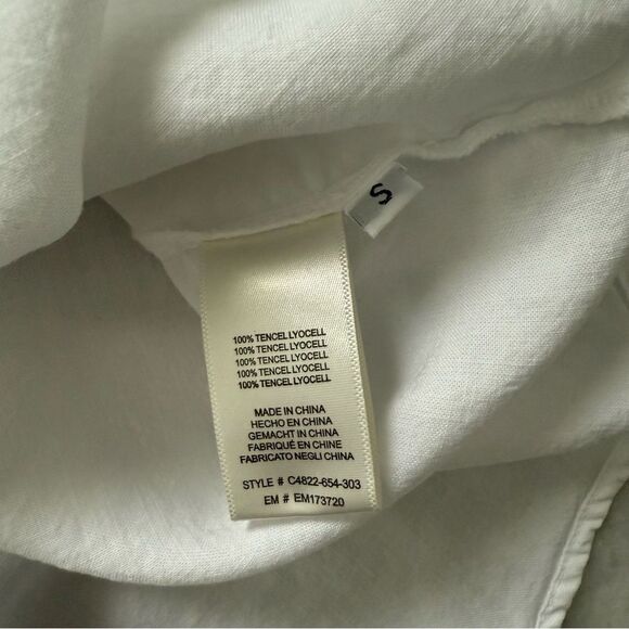 CLOTH & STONE White Short Sleeve Button down shirt | Size Small - Picture 4 of 4